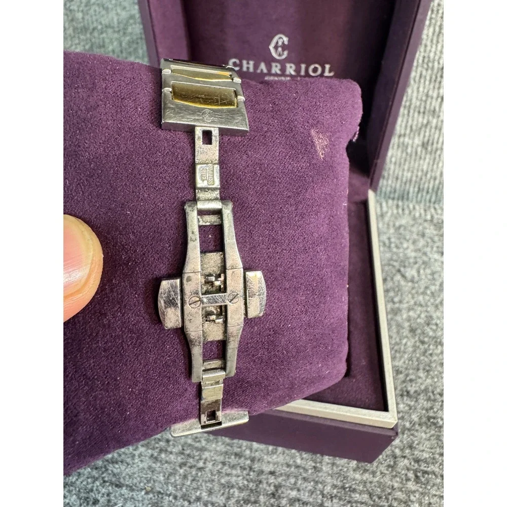 Charriol Geneve Diamond Mother of Pearl Two Tone Stainless Steel Watch 0700